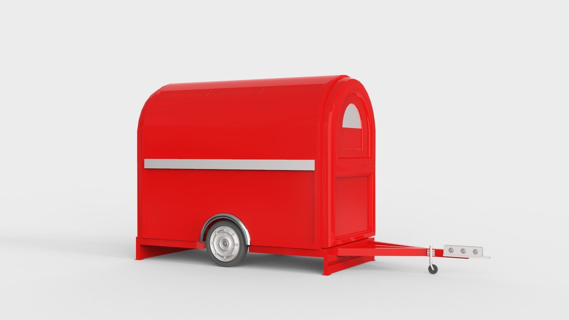 Camper Food Cart 3D model_1