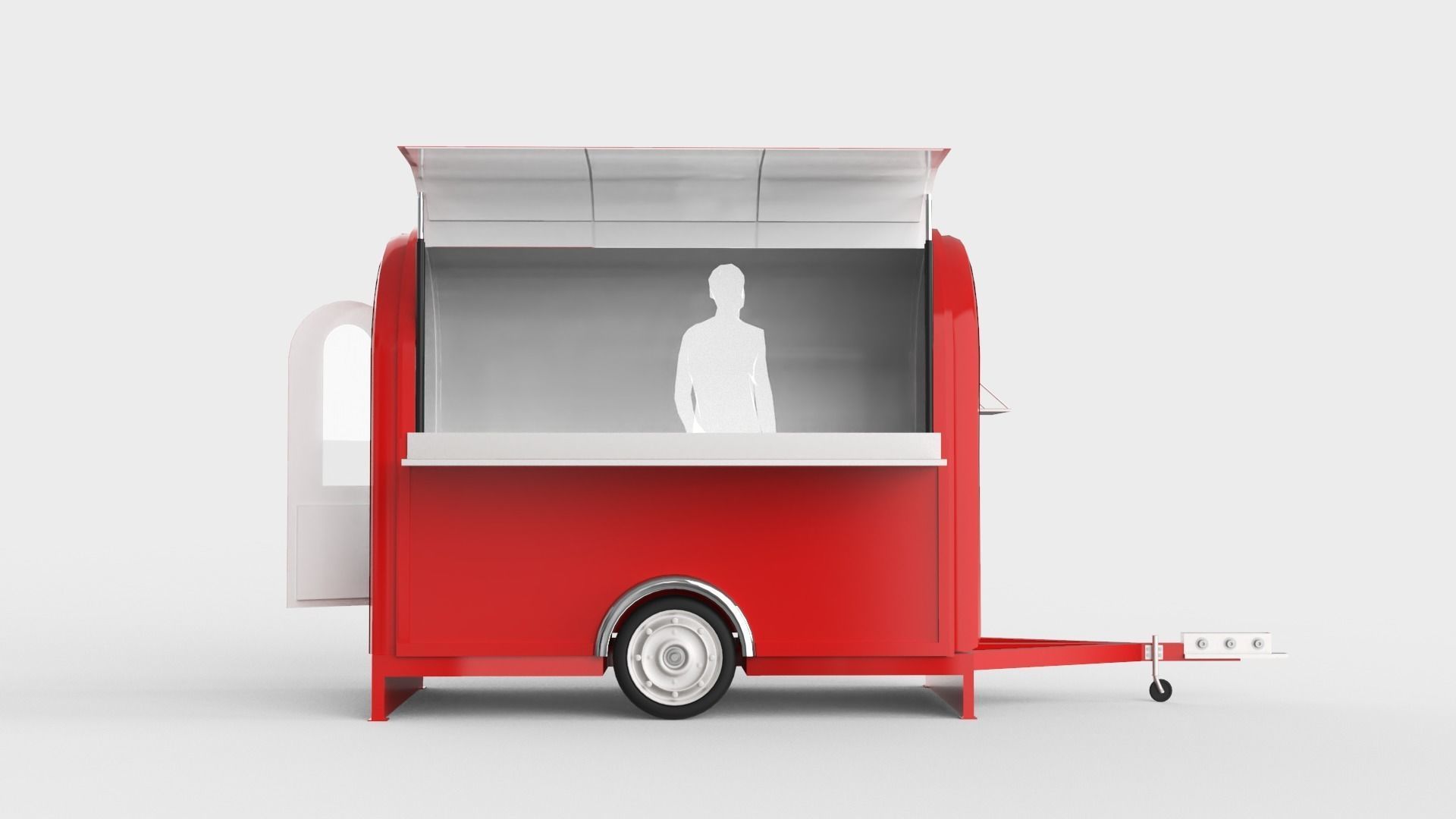 Camper Food Cart 3D model_7