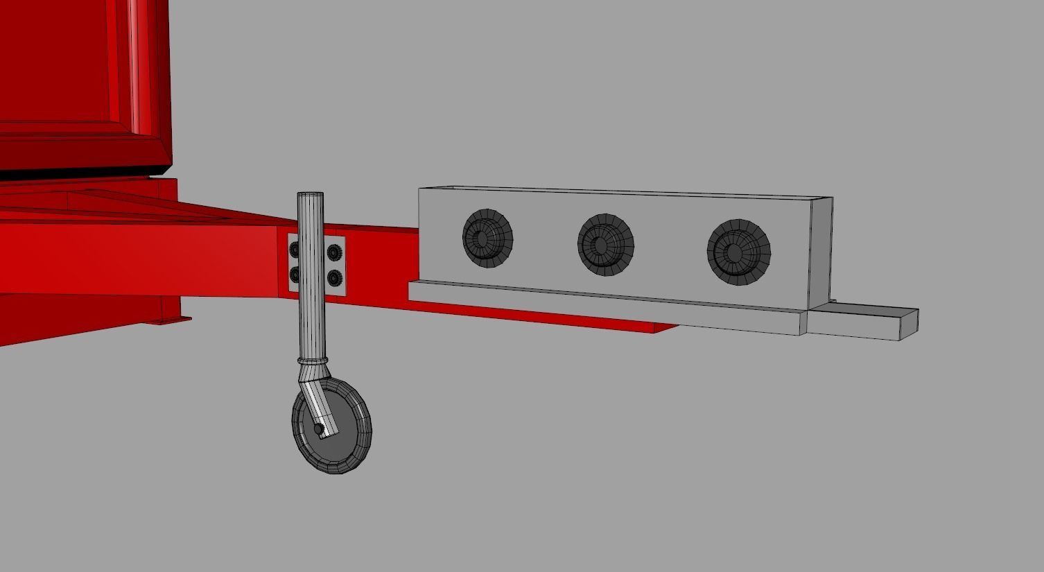 Camper Food Cart 3D model_21