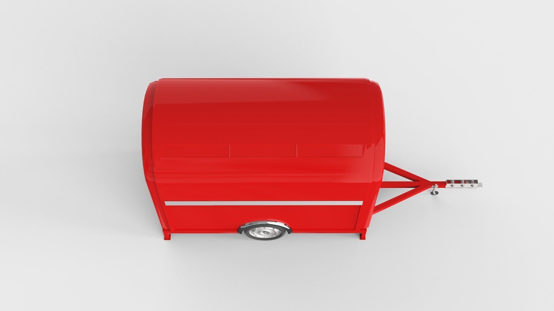 Camper Food Cart 3D model_16
