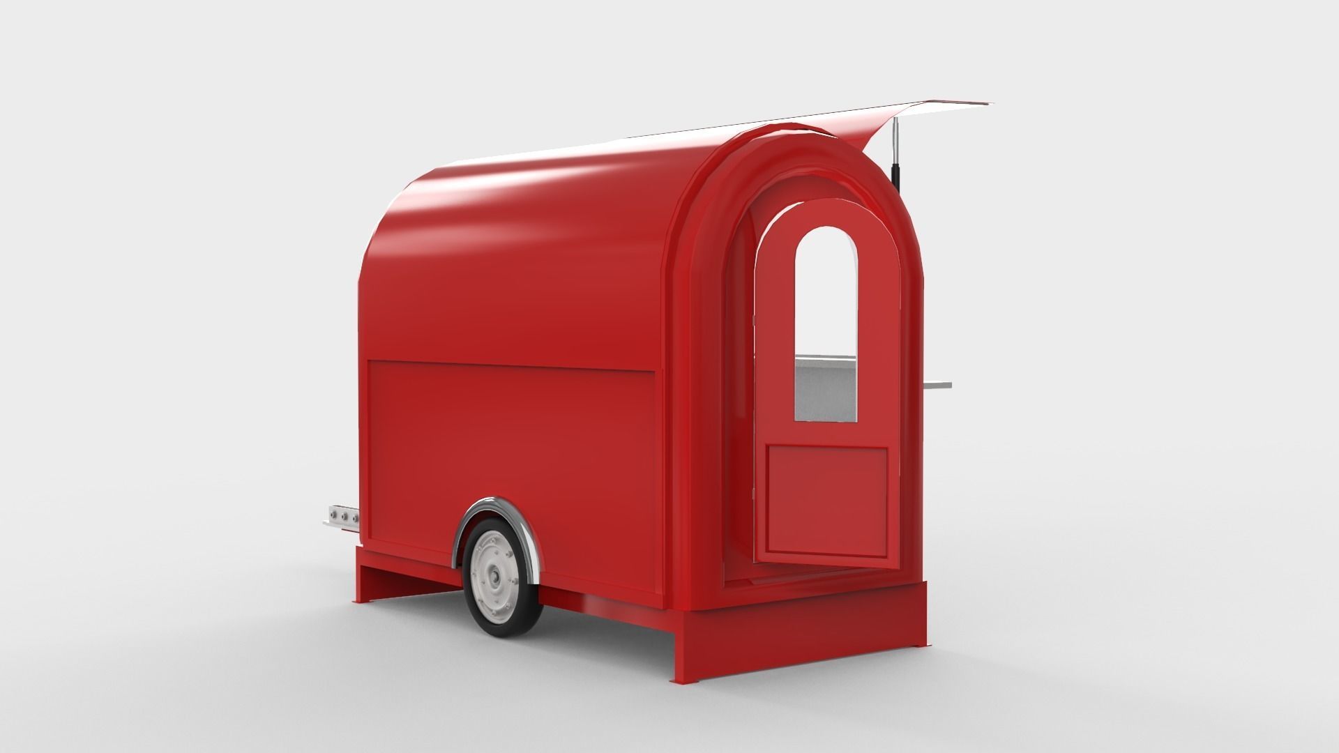 Camper Food Cart 3D model_5