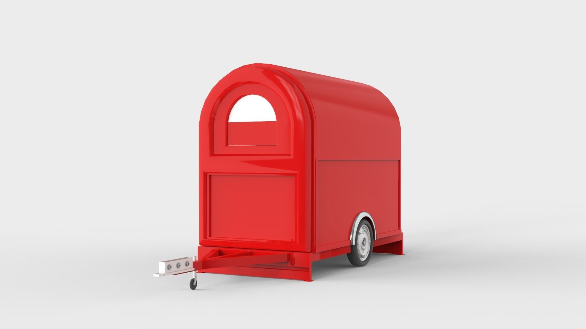 Camper Food Cart 3D model_11
