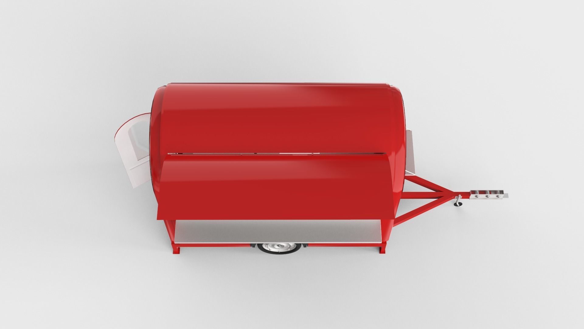 Camper Food Cart 3D model_8