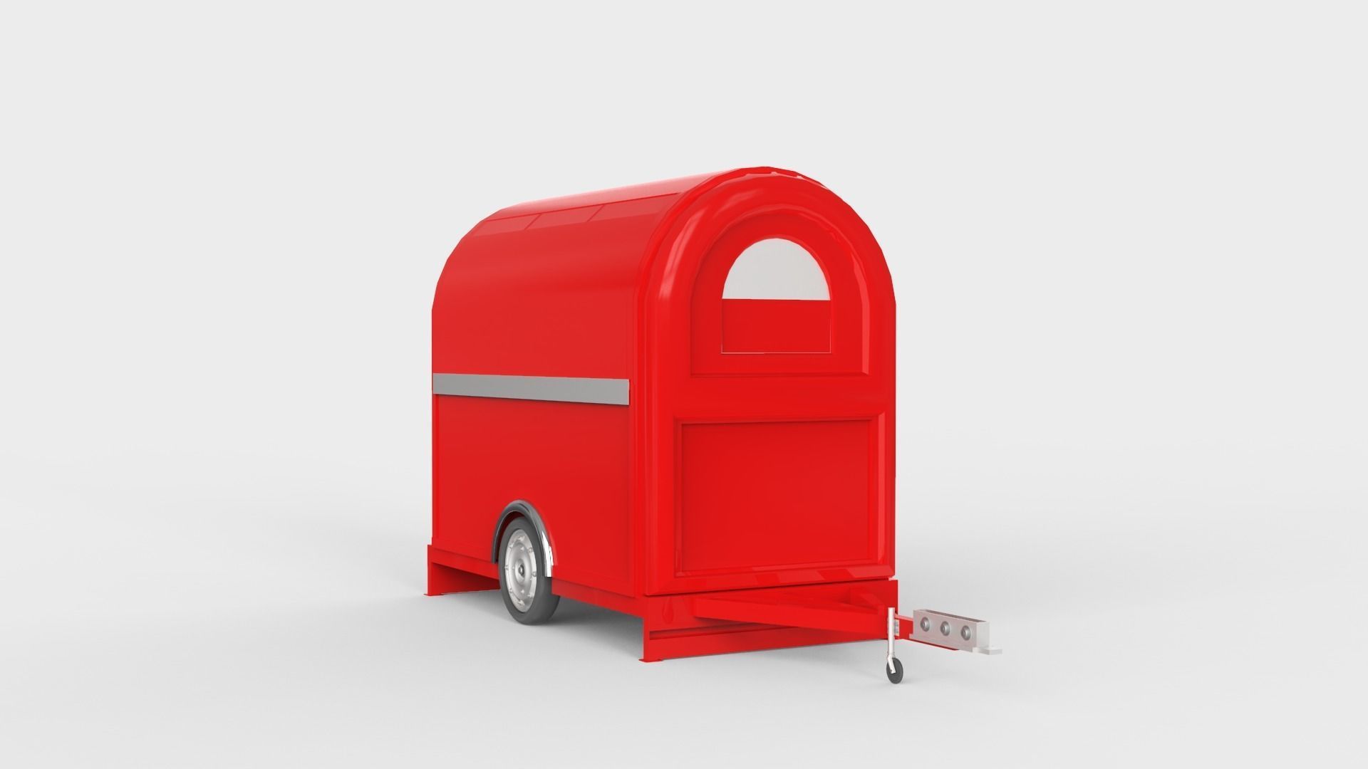 Camper Food Cart 3D model_10