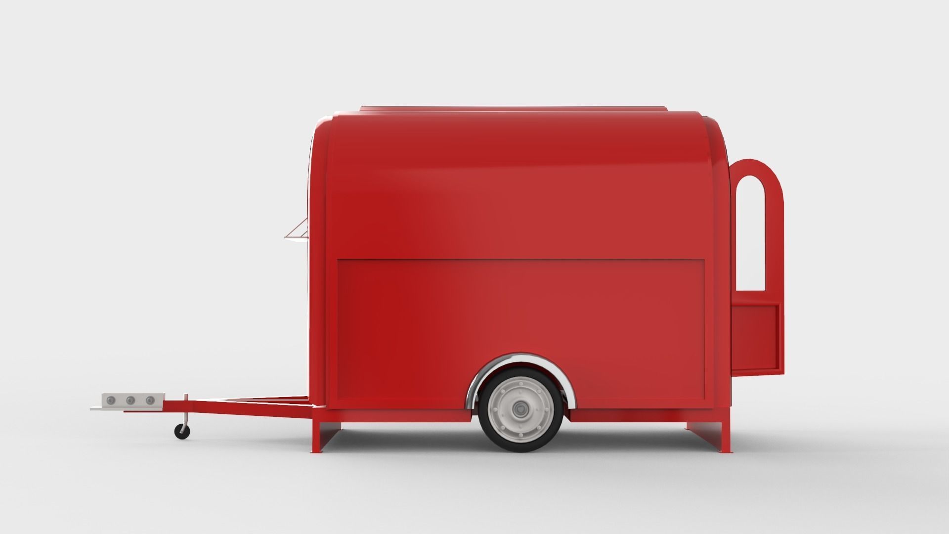 Camper Food Cart 3D model_4