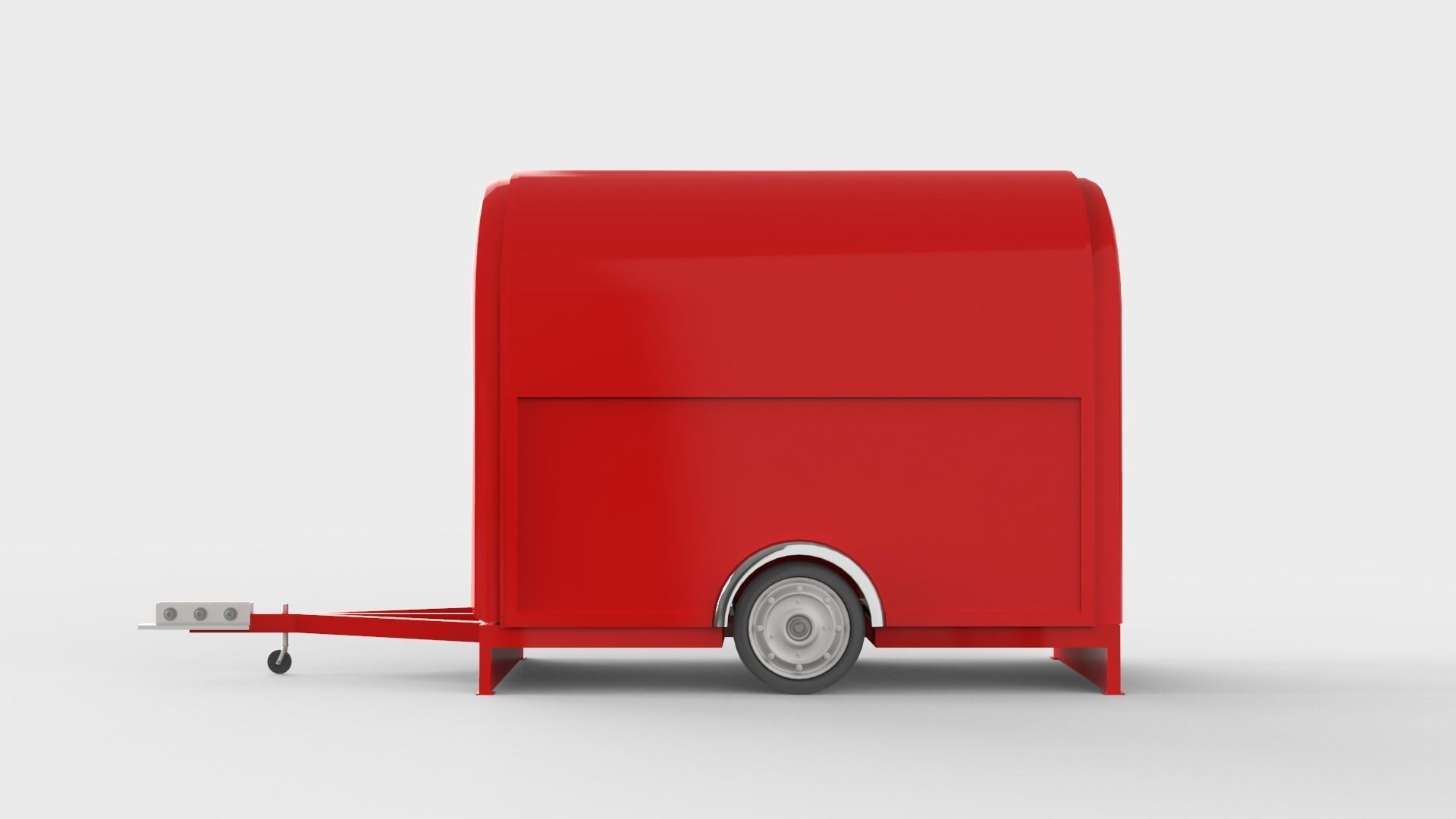 Camper Food Cart 3D model_12