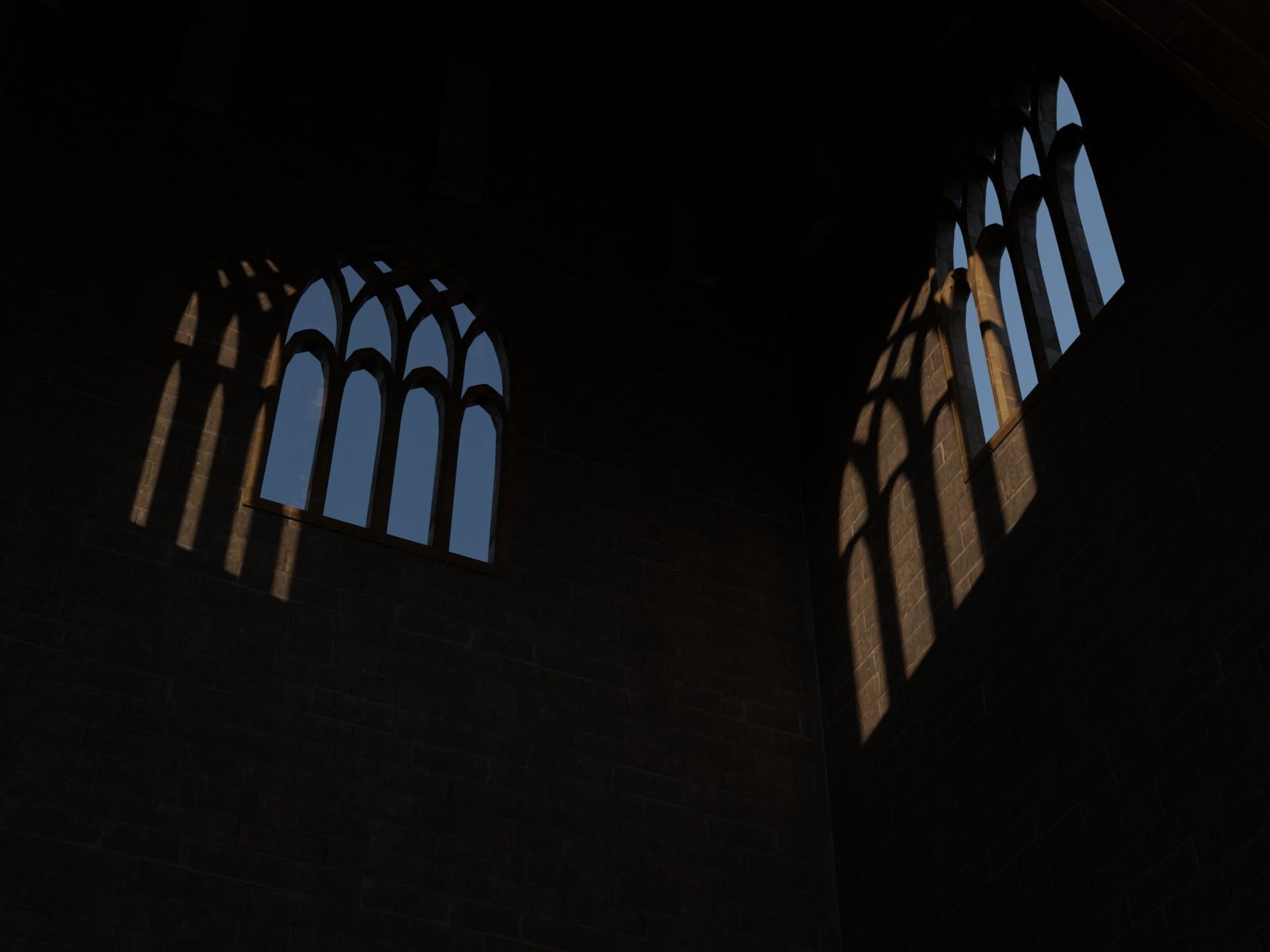 Gothic Church Low-poly 3D model_15