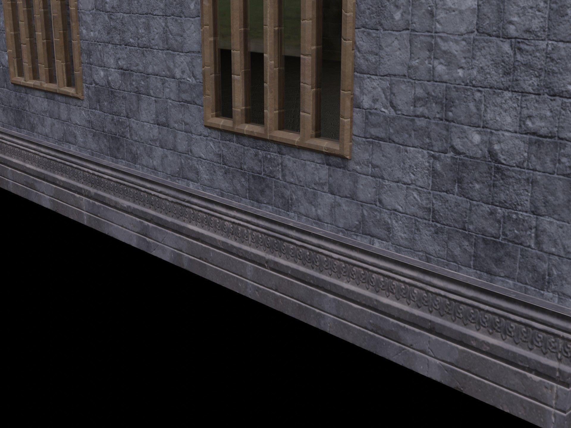 Gothic Church Low-poly 3D model_24