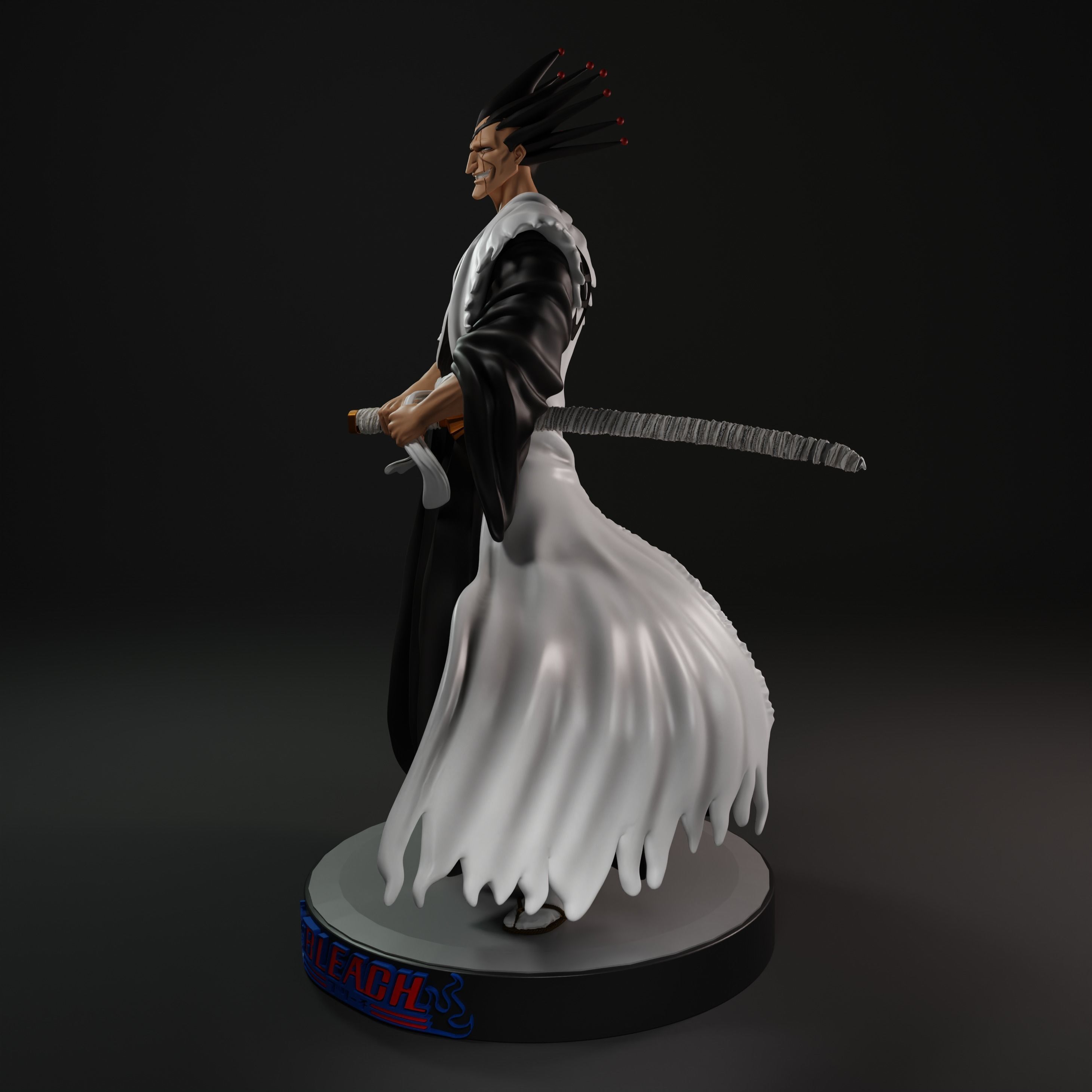 Zaraki Kenpachi Bleach 3D print model_3