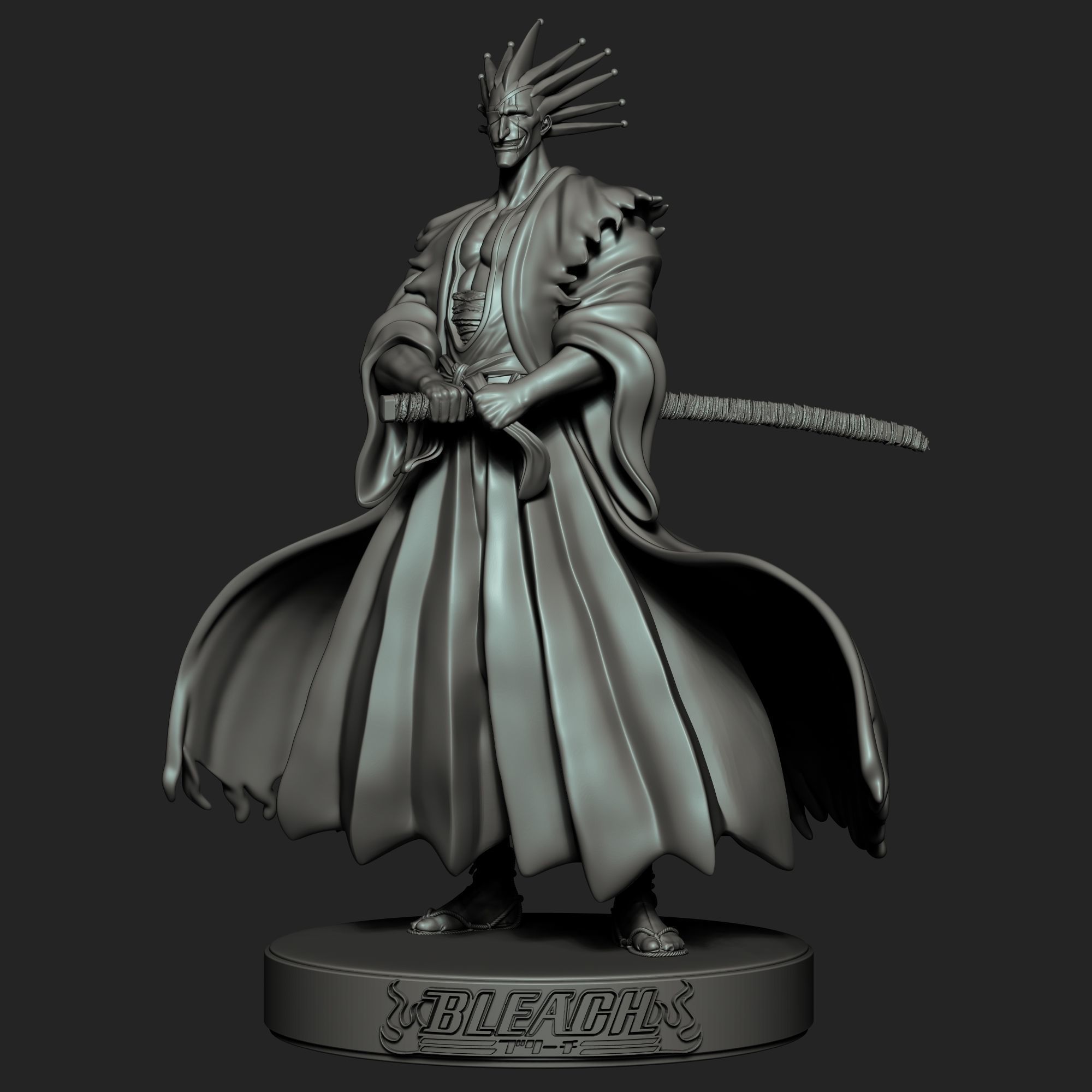 Zaraki Kenpachi Bleach 3D print model_6