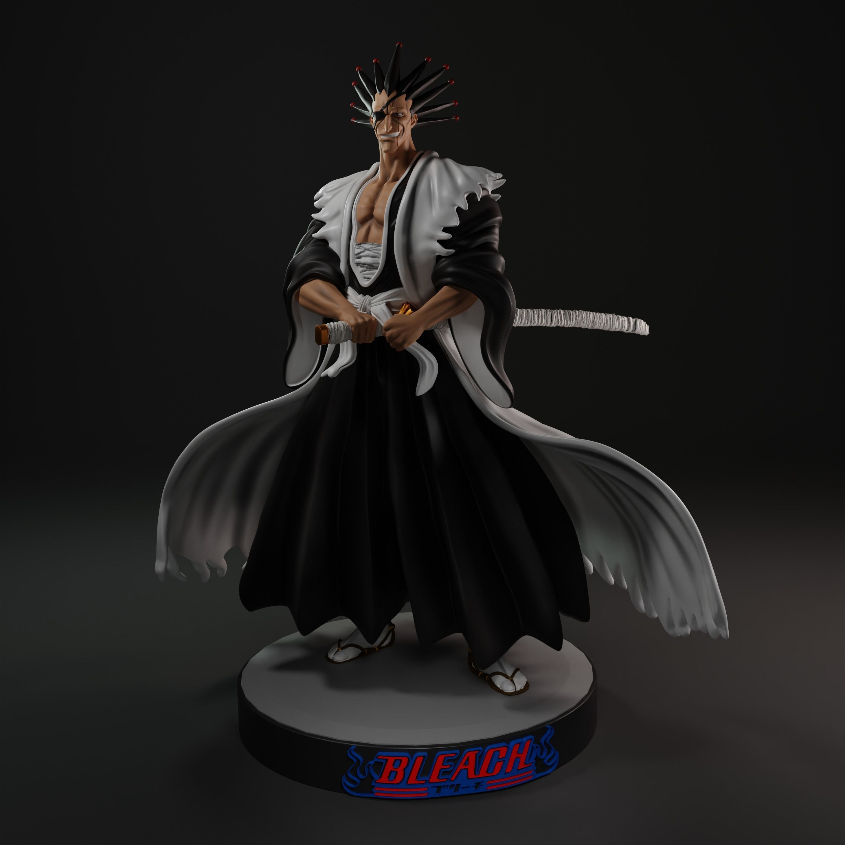 Zaraki Kenpachi Bleach 3D print model_1