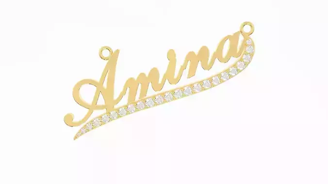 Name pendant Amina