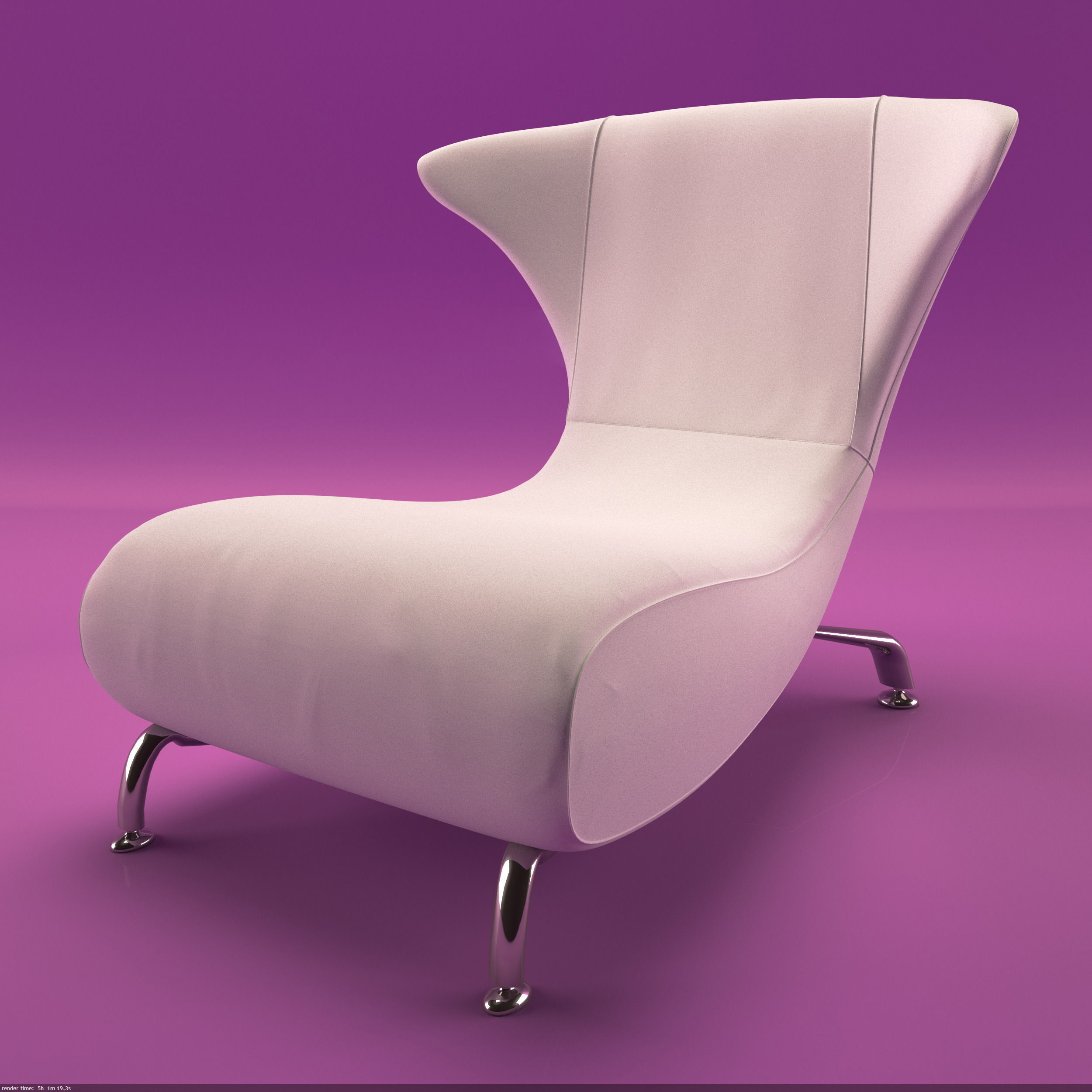 Armchair Giovannetti 3D model_1