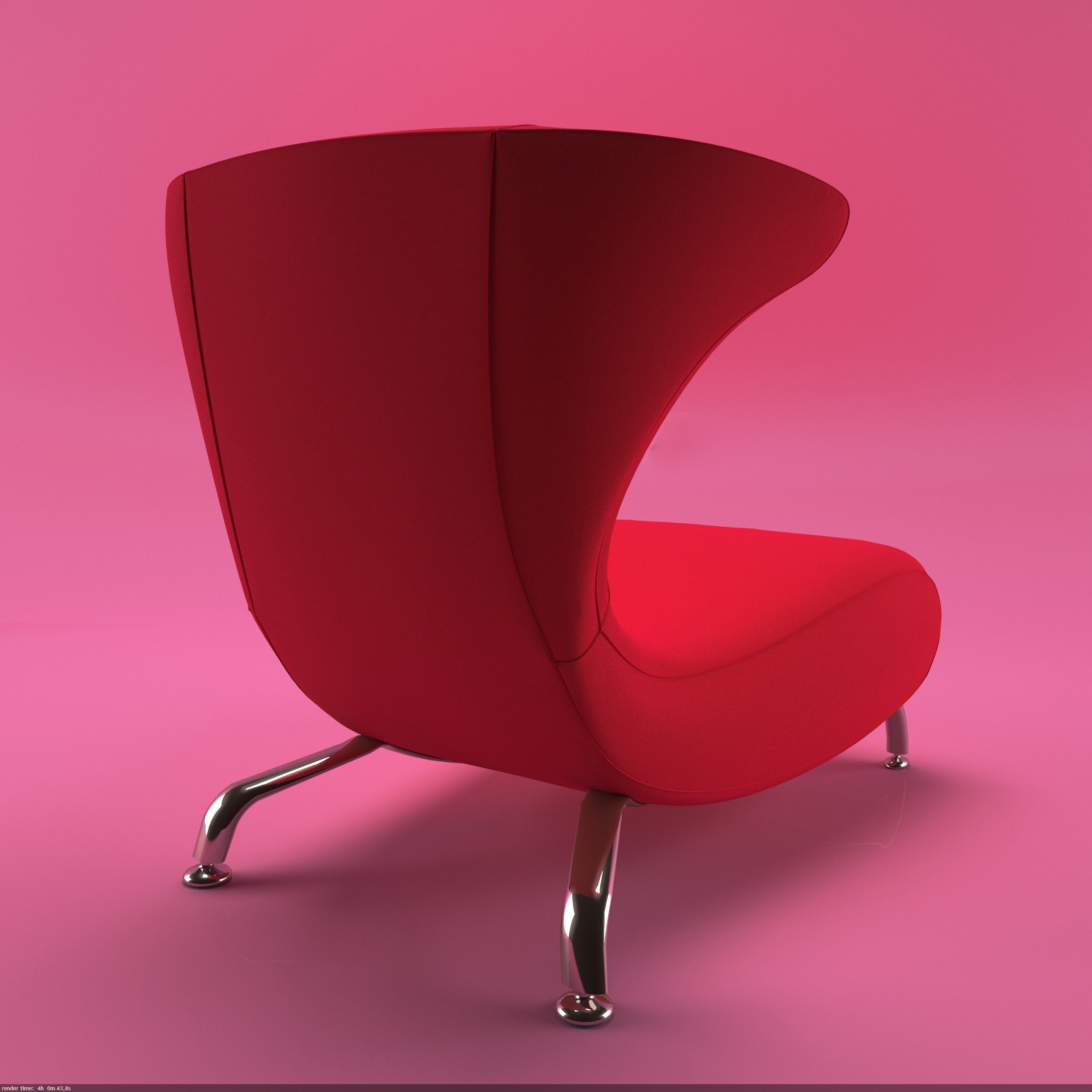 Armchair Giovannetti 3D model_2