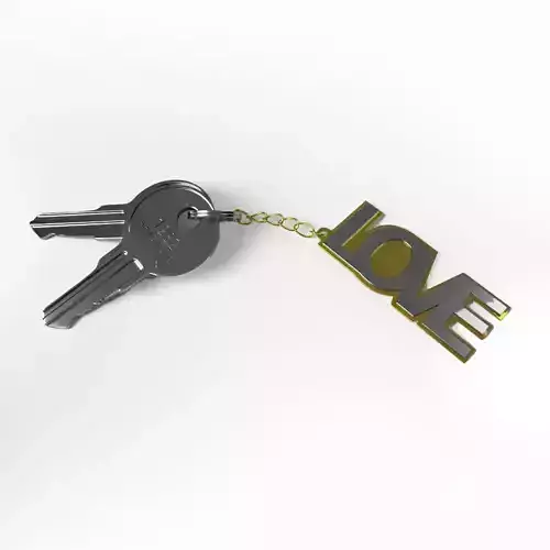 Keys with attachments 3D model