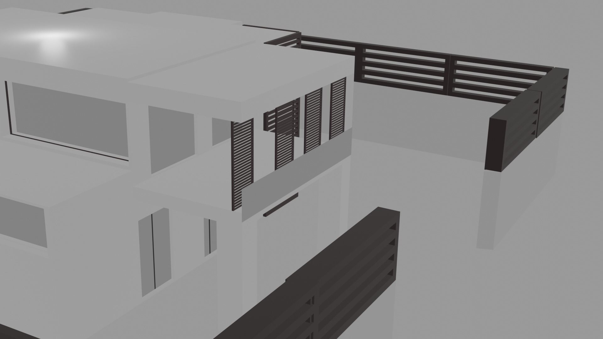 1321343 house with balcony Low-poly 3D model_3