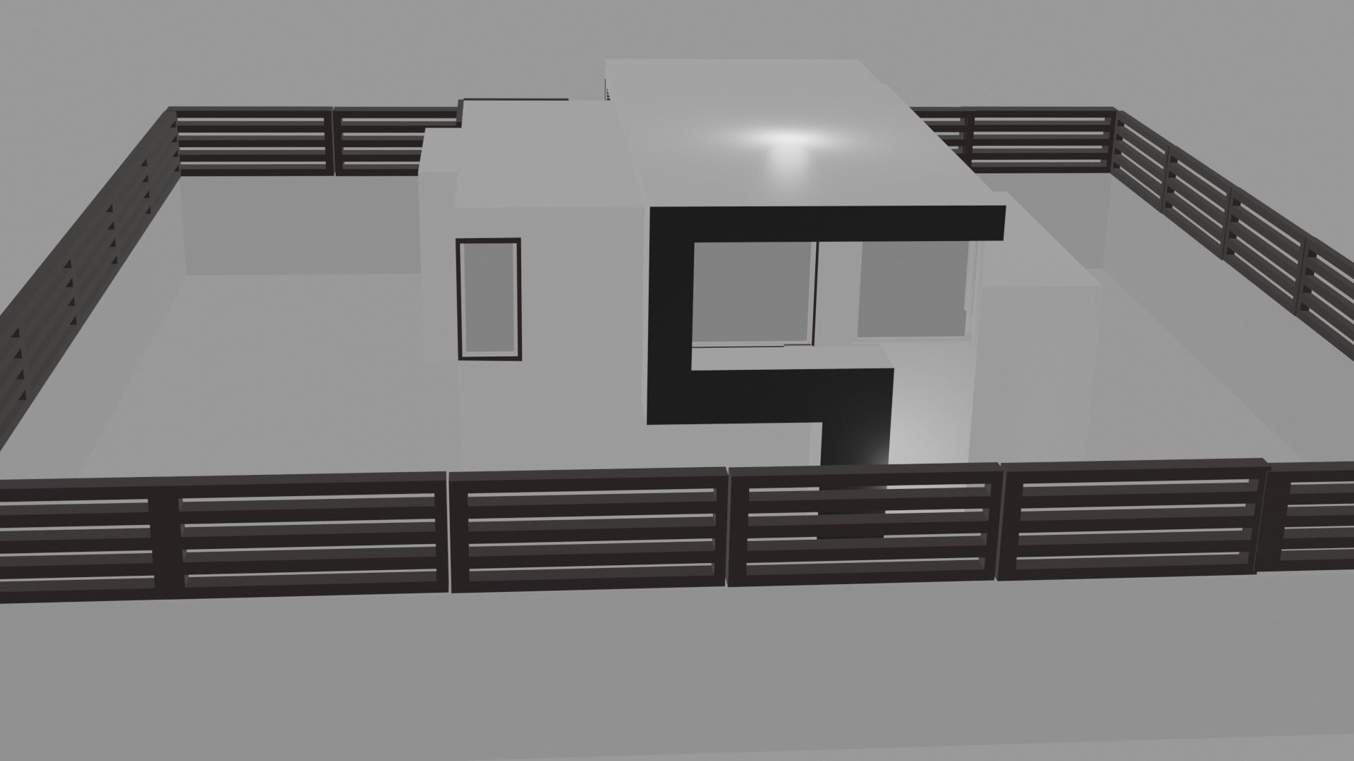 1321343 house with balcony Low-poly 3D model_1