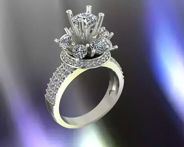 ring diamond desing 3D