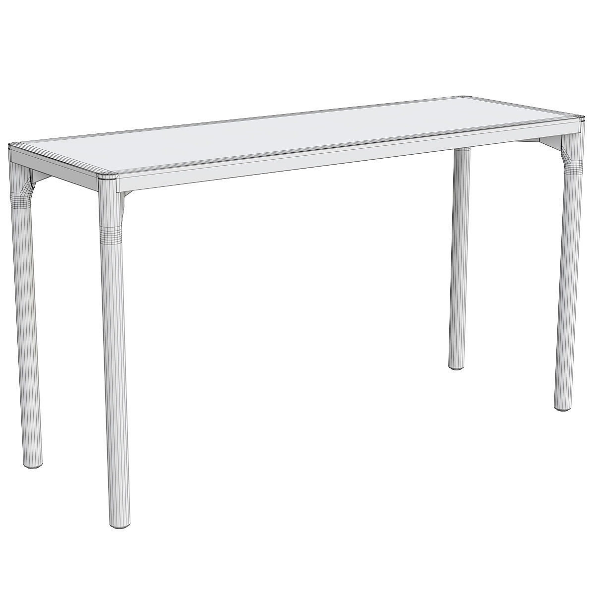 Ravaror Table Ikea 130x45 3D model_1
