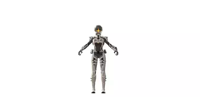 Sci fi 3d robot model