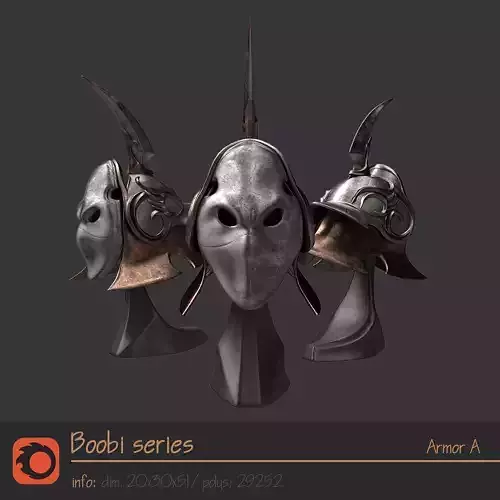 Boobi series - Armor A 3D model