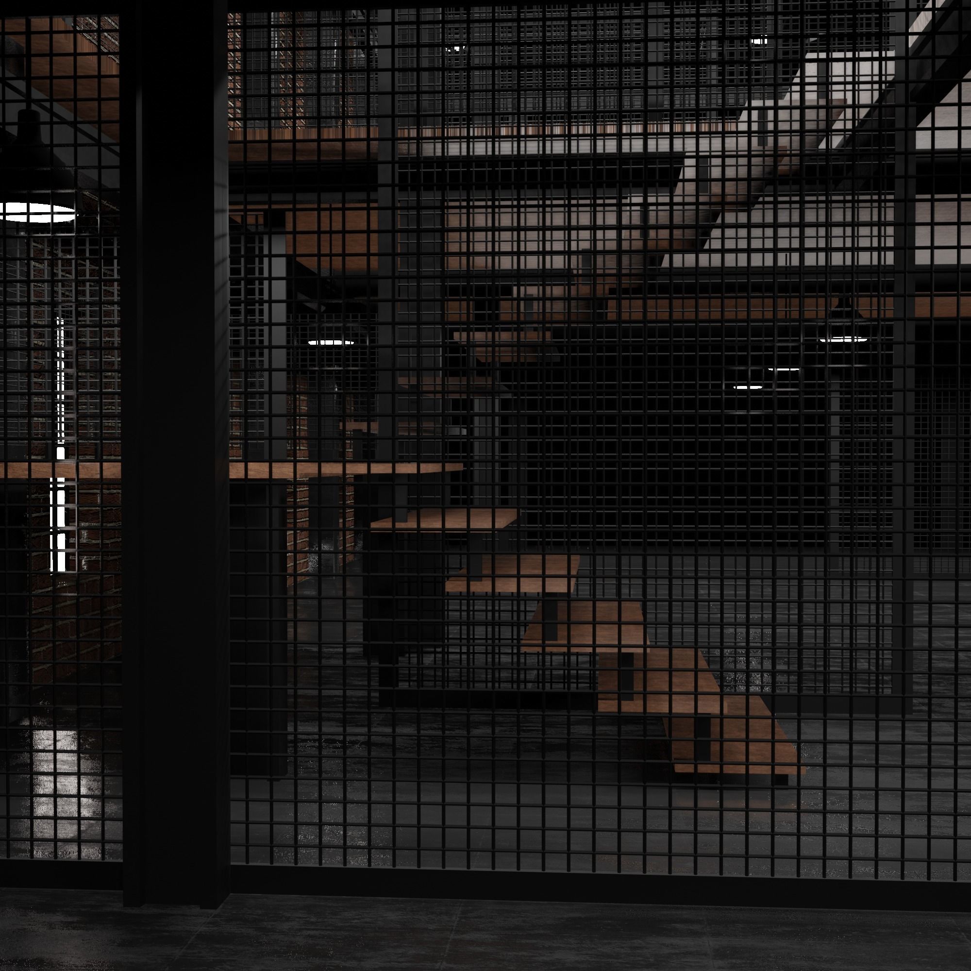 Loft Interior 3D model_4