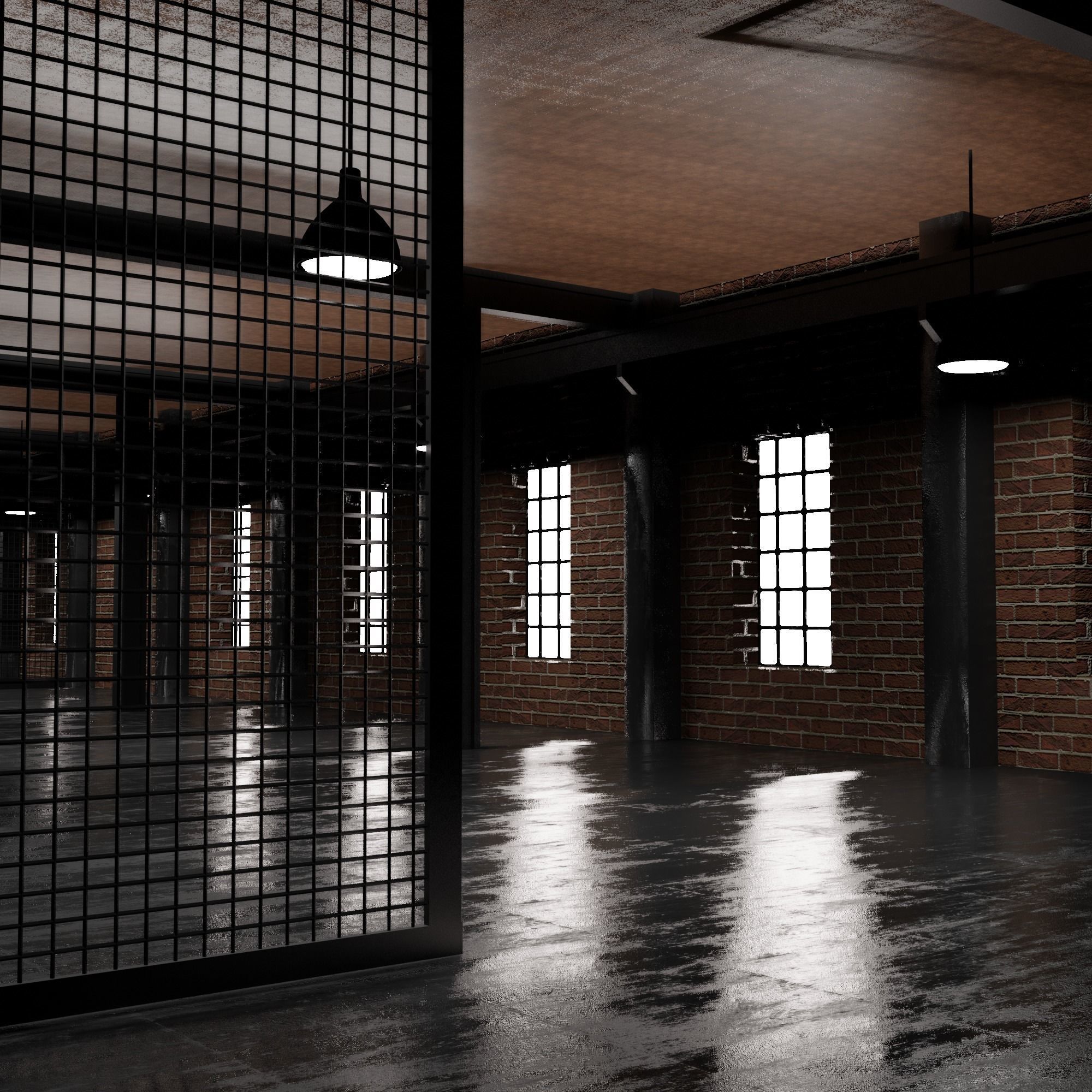 Loft Interior 3D model_1