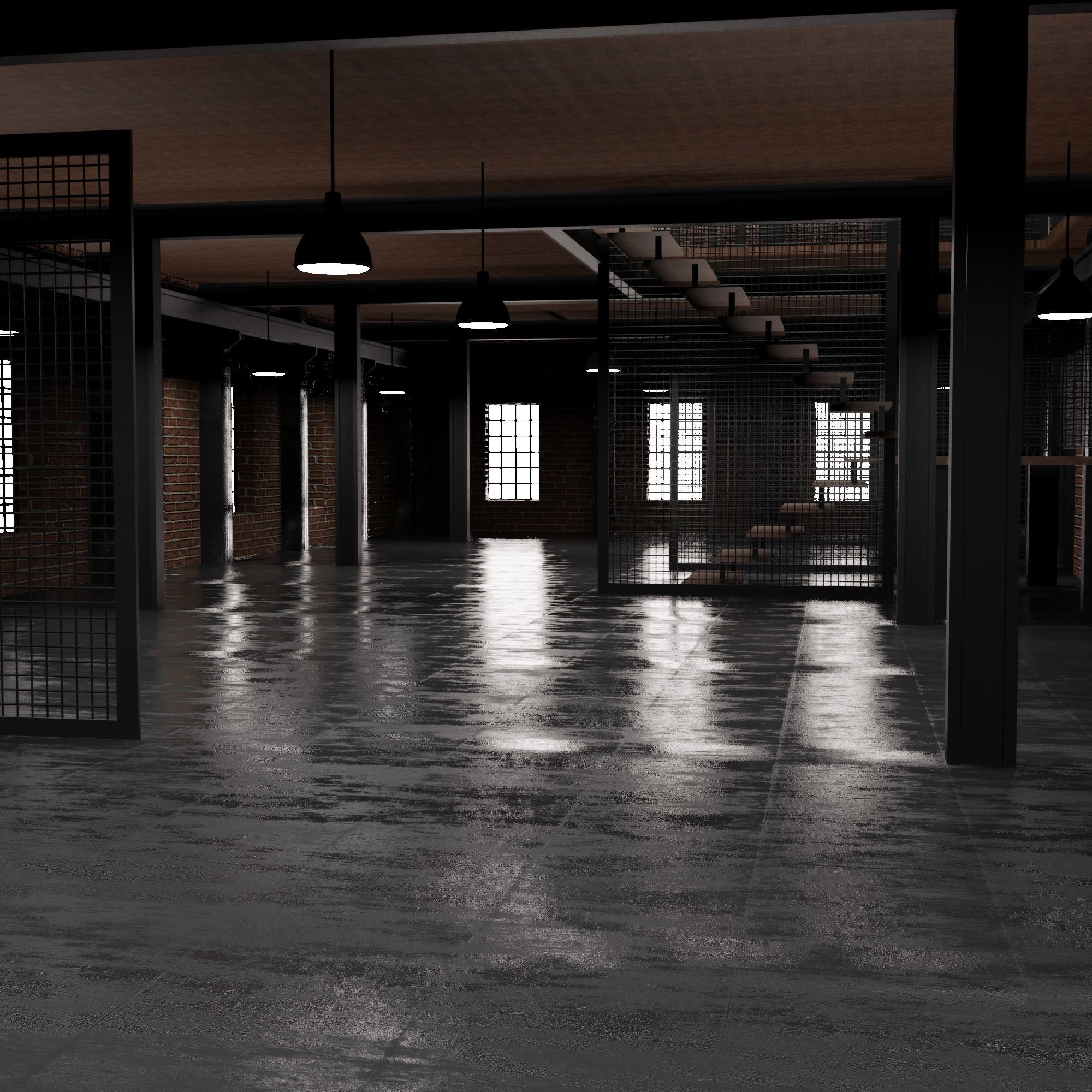 Loft Interior 3D model_6