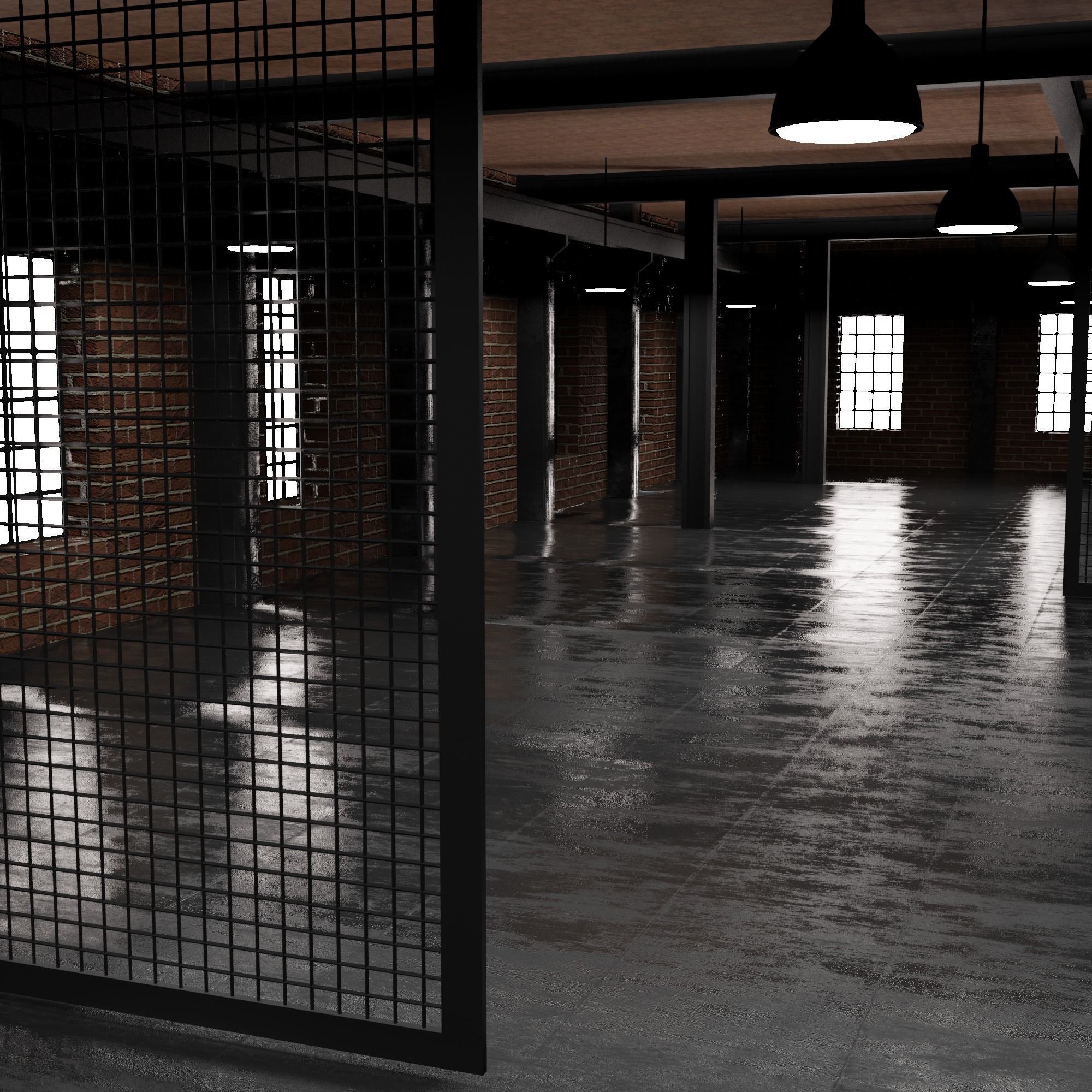 Loft Interior 3D model_3