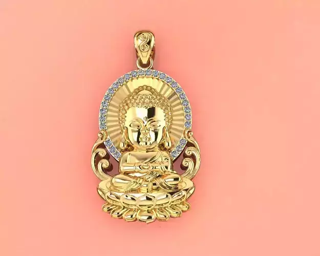  Chibi Buddha pendant