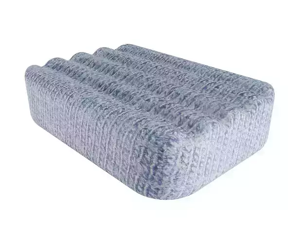 Classic Cushion Bed Low-poly 3D model