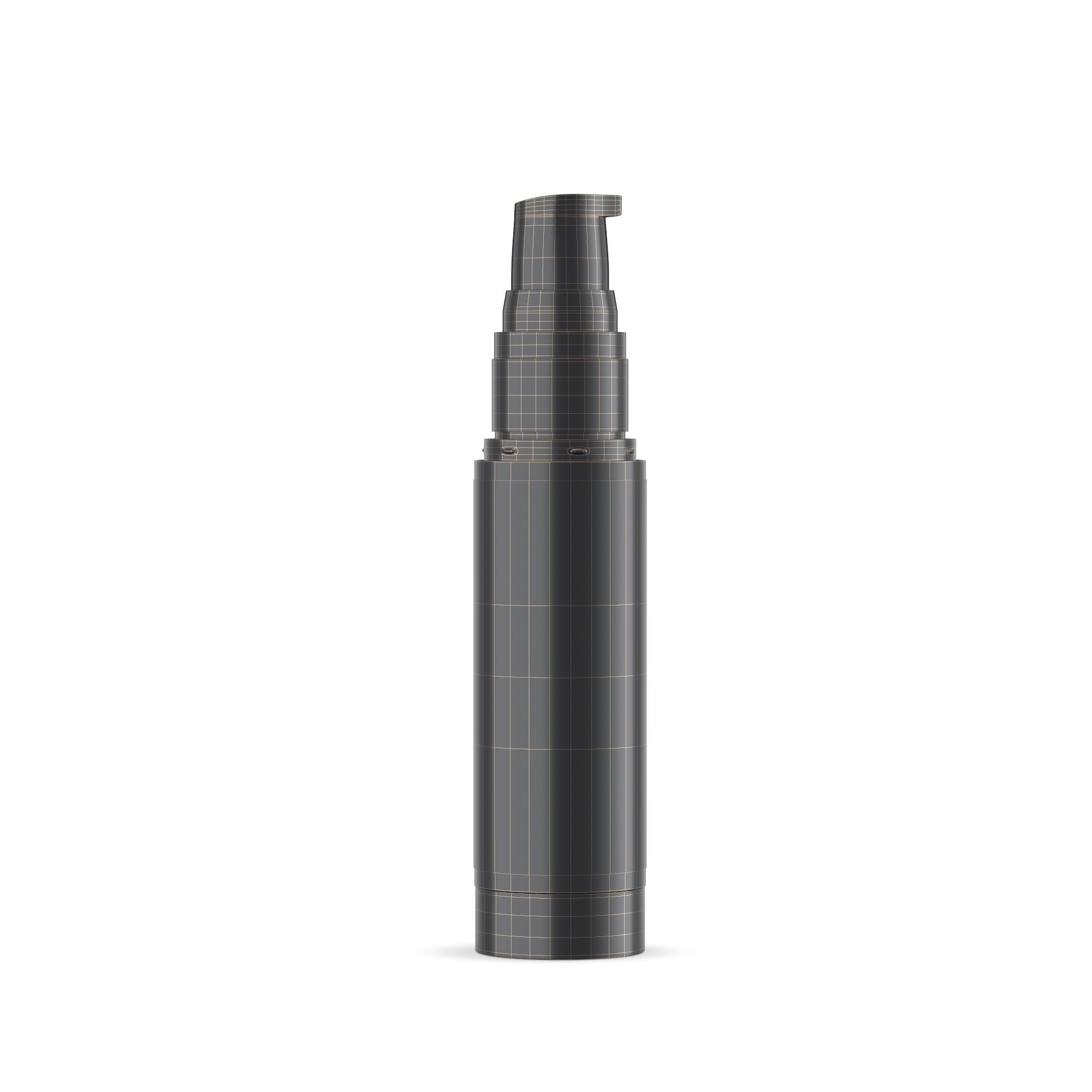 Cosmetic bottle with pump 3D model_8