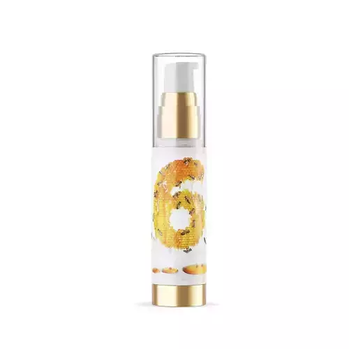 Cosmetic bottle with pump 3D model