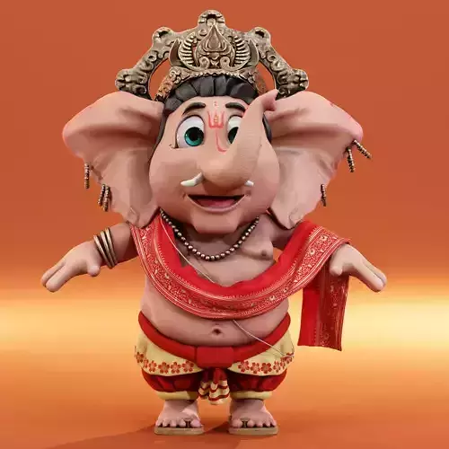 Ganesh Elephant God 3D model