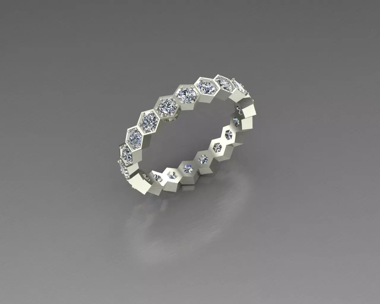 rings diamond eternity ring 3D print model