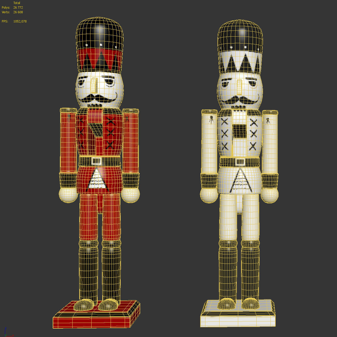 Nutcracker two nutcrackers 3D model_5