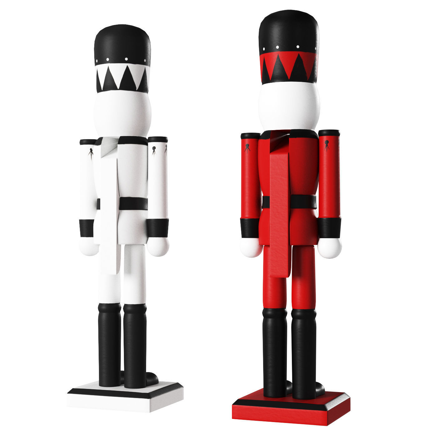 Nutcracker two nutcrackers 3D model_2