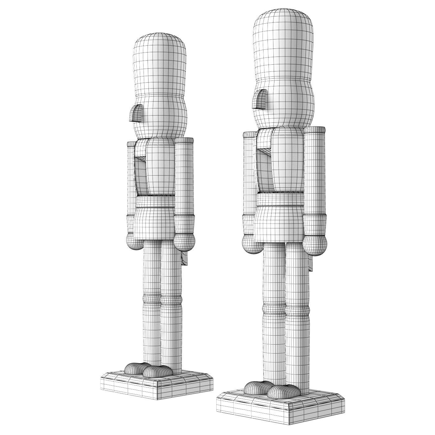 Nutcracker two nutcrackers 3D model_4