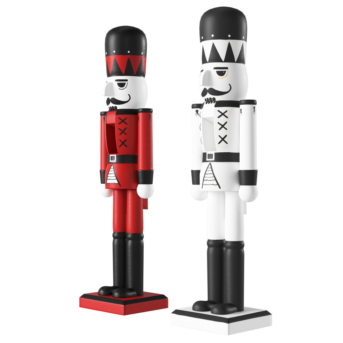 Nutcracker two nutcrackers 3D model_1