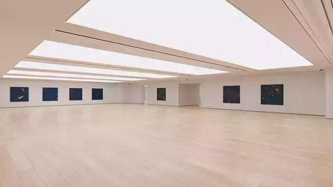 Art Museum Gallery Interior 17 Low-poly 3D model