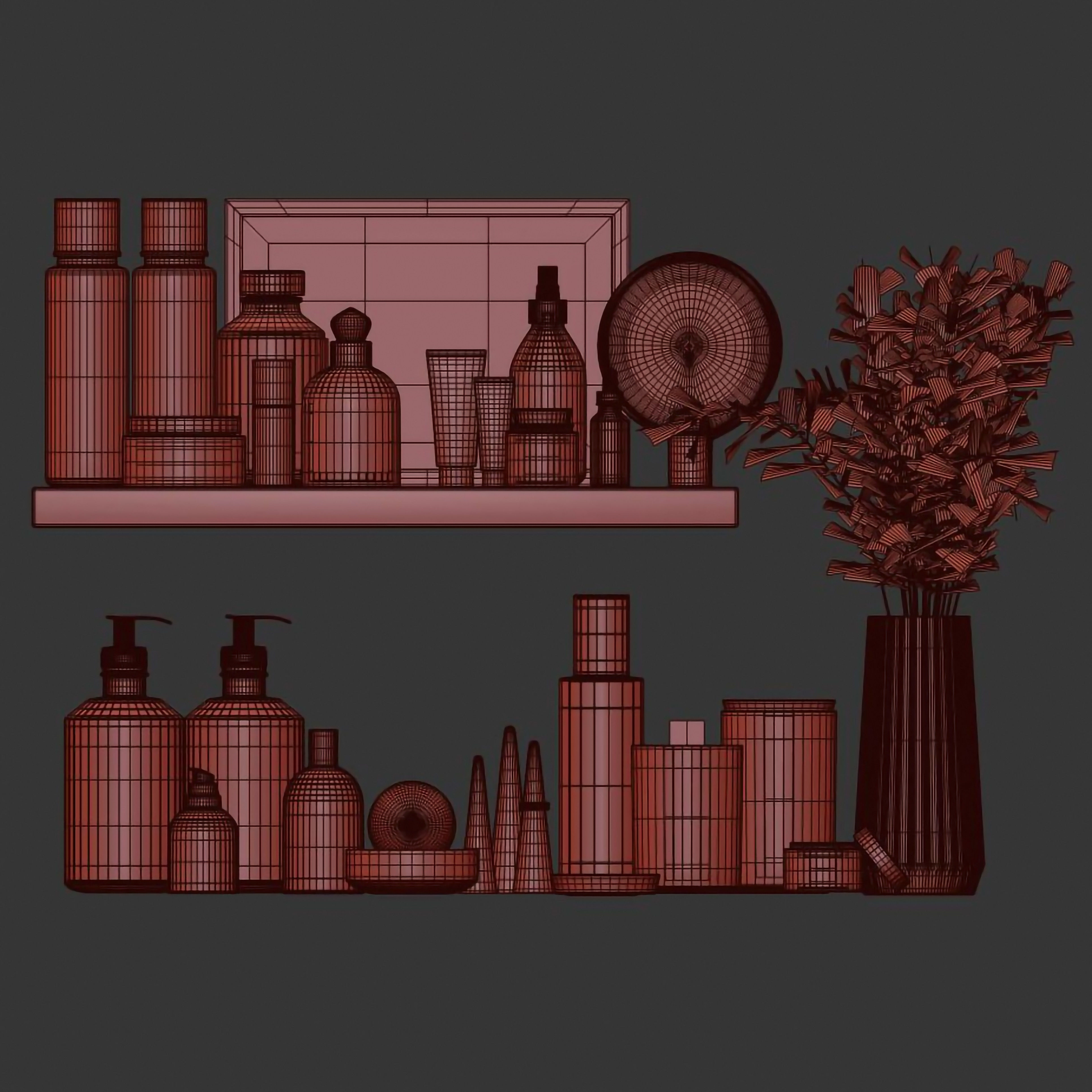 Bathroom accessories 0001 3D model_4