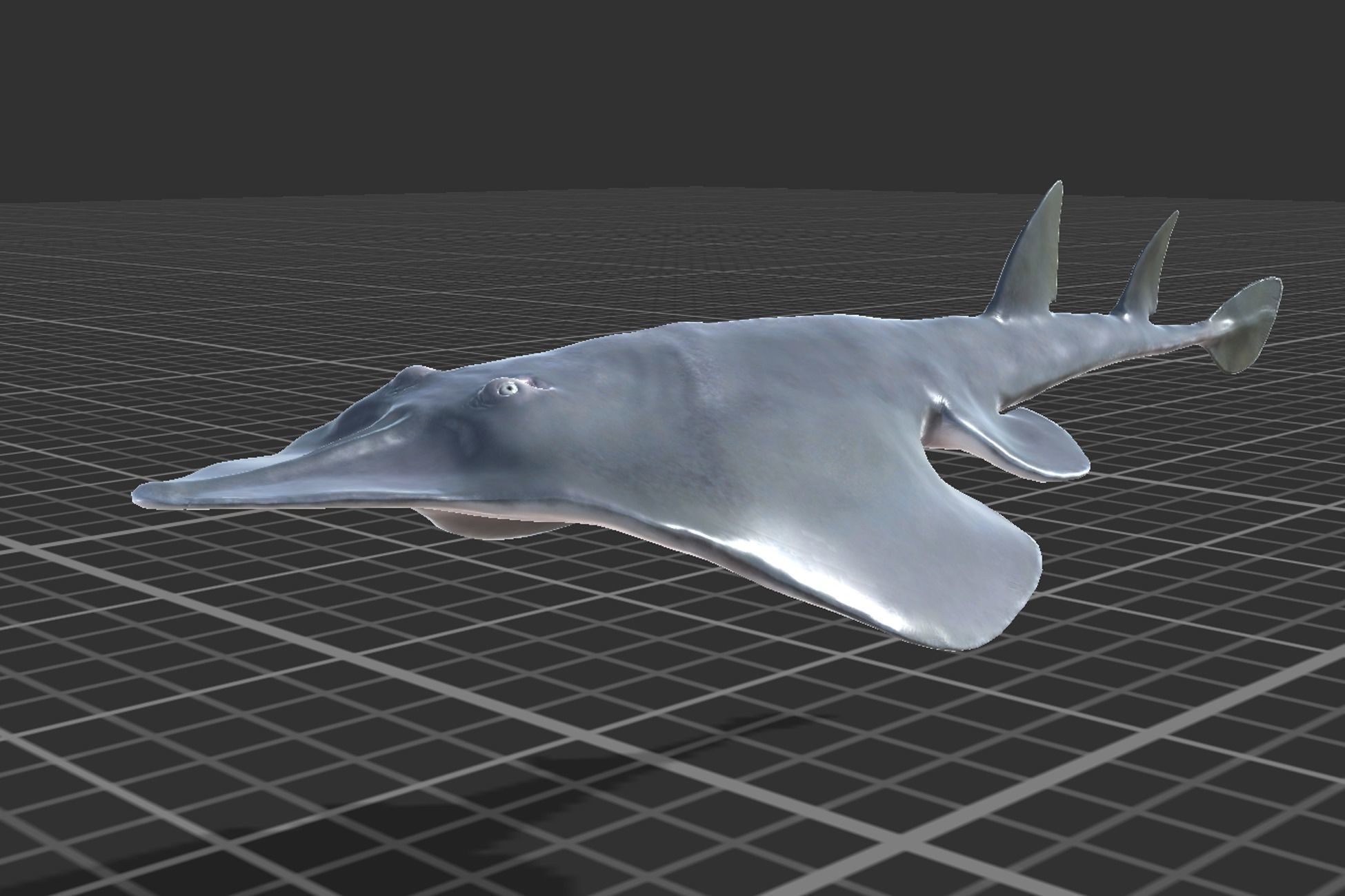 Guitar Stingray Low-poly 3D model_3