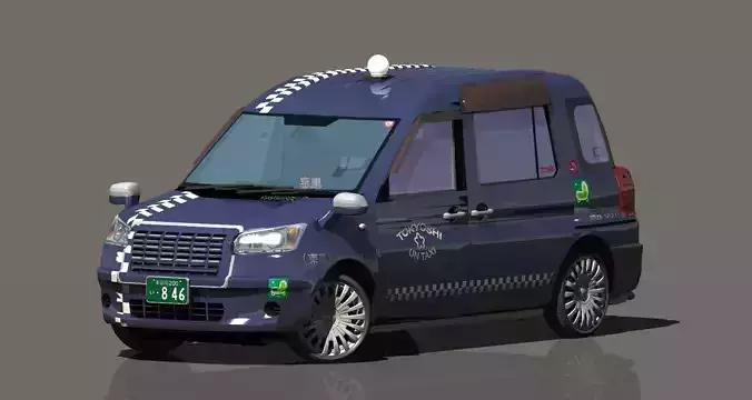 japan new generation TAXI 3D model
