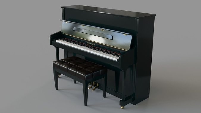 Henry F Miller Upright Piano 3D model