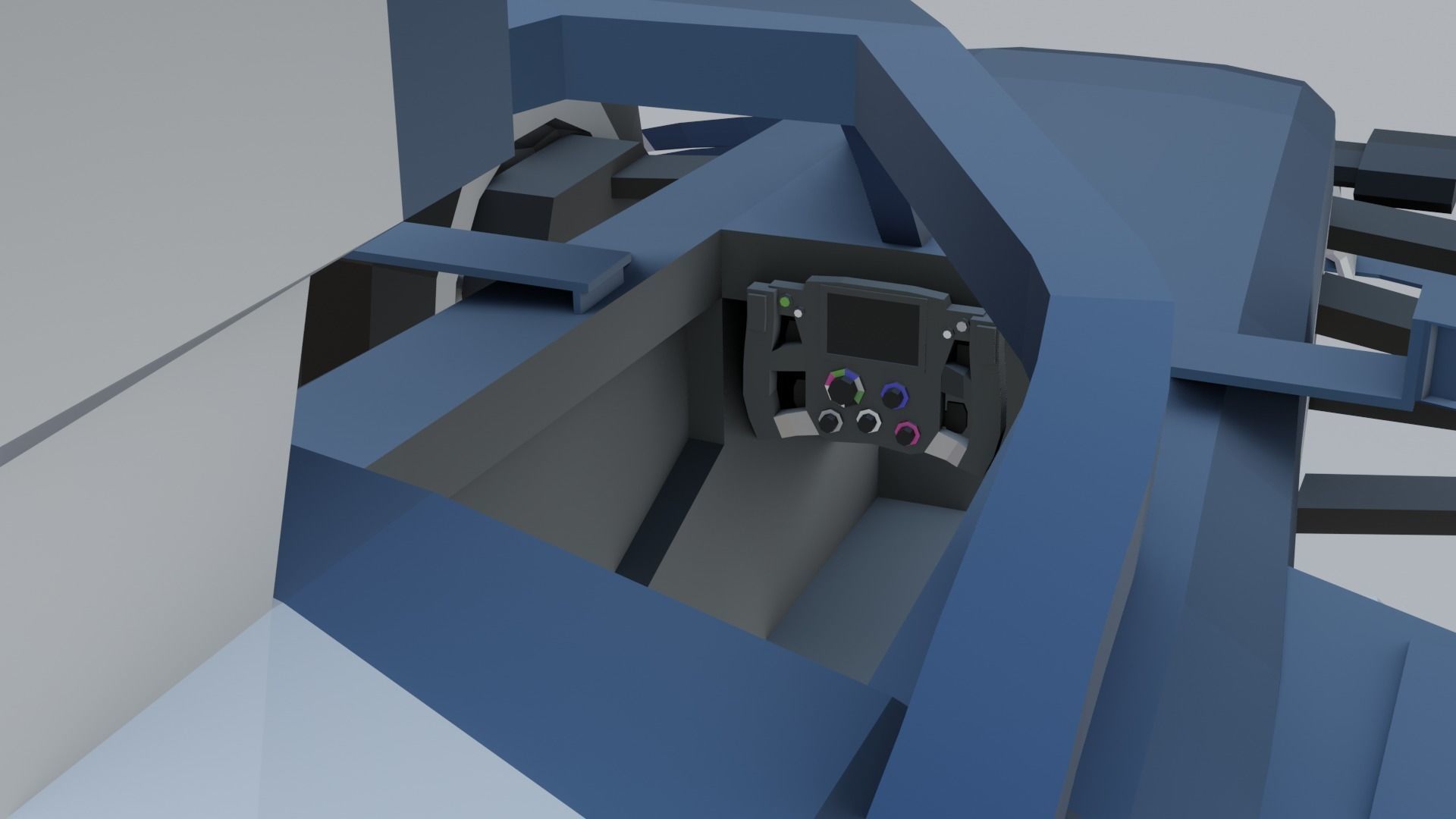 F1 cars 2021 pack Low-poly 3D model_20