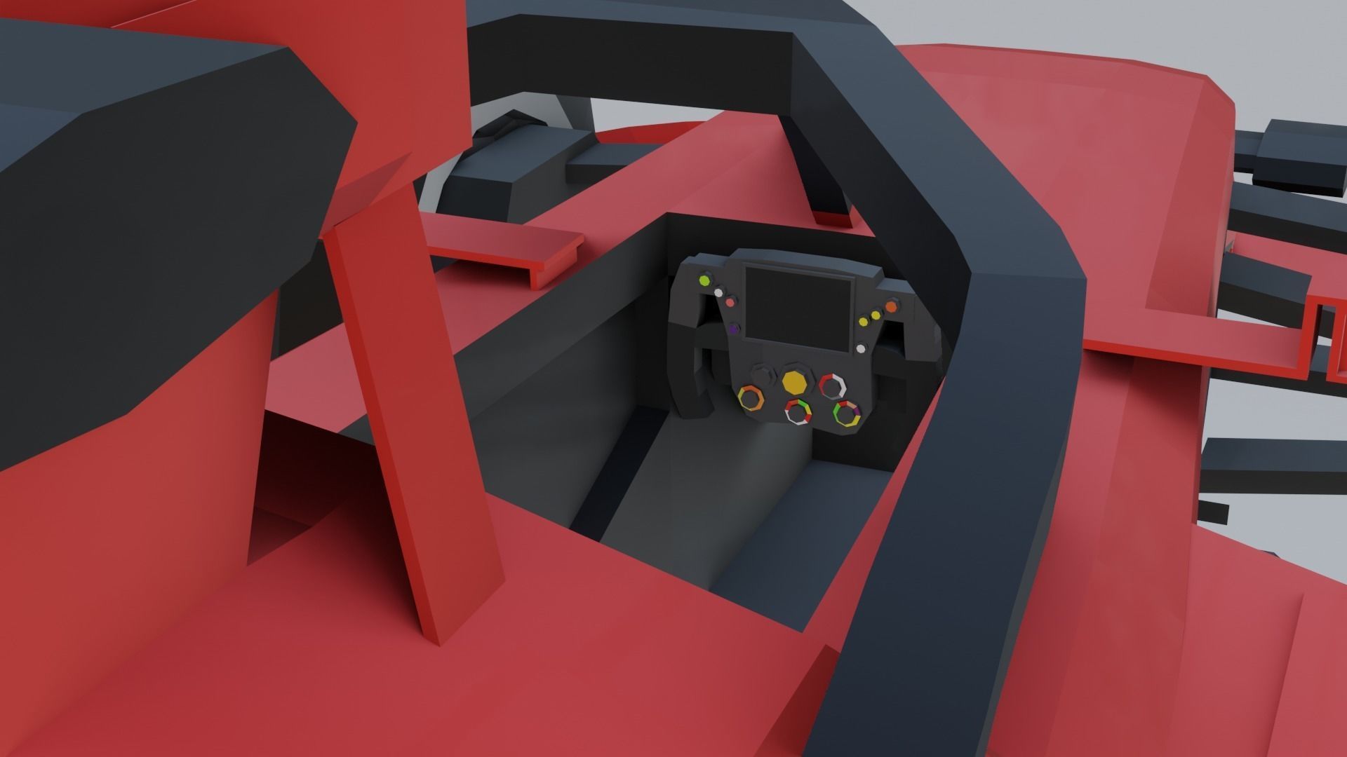 F1 cars 2021 pack Low-poly 3D model_16