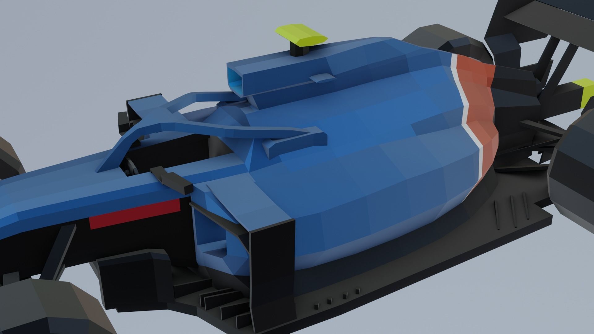 F1 cars 2021 pack Low-poly 3D model_28