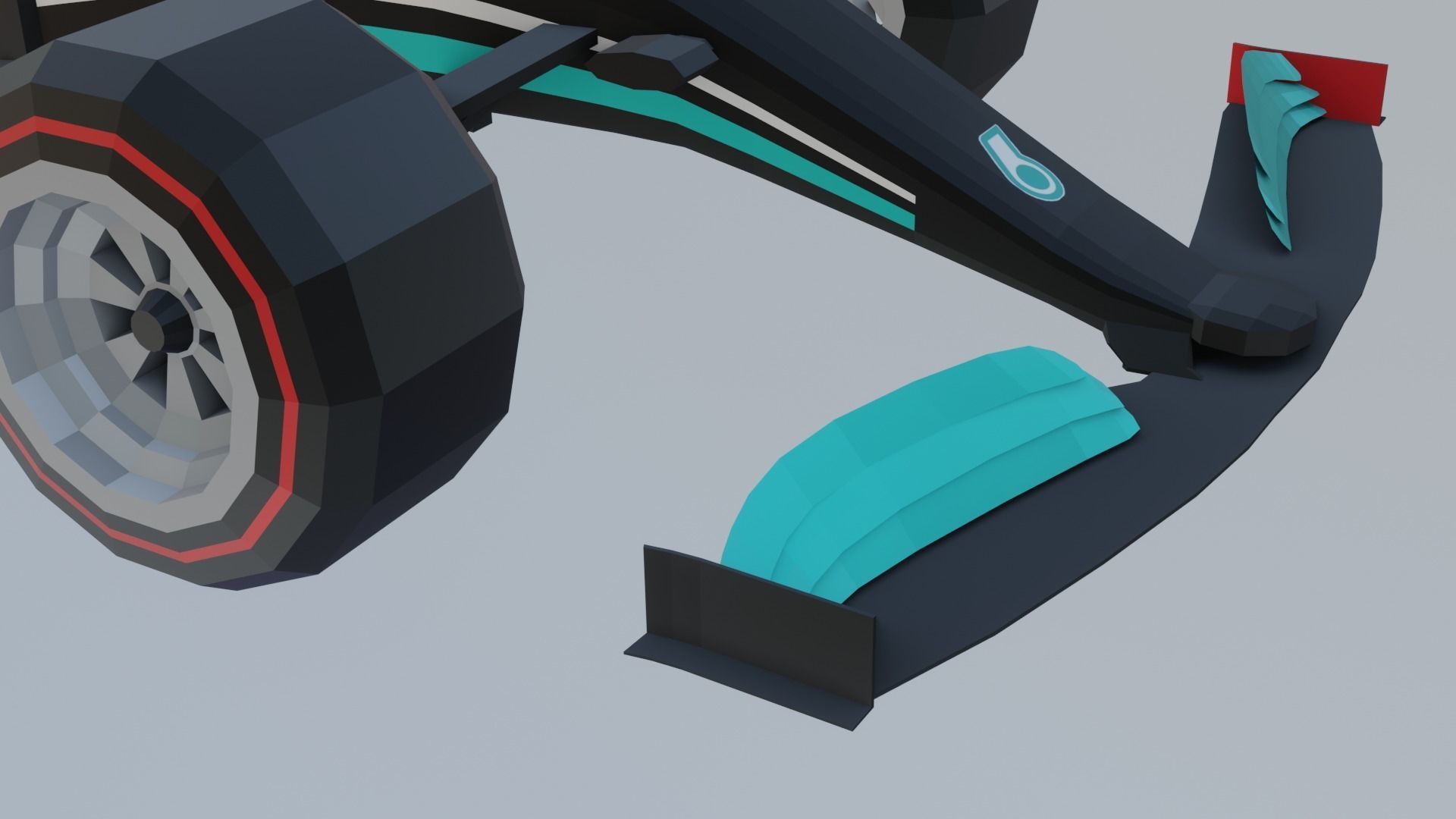 F1 cars 2021 pack Low-poly 3D model_33