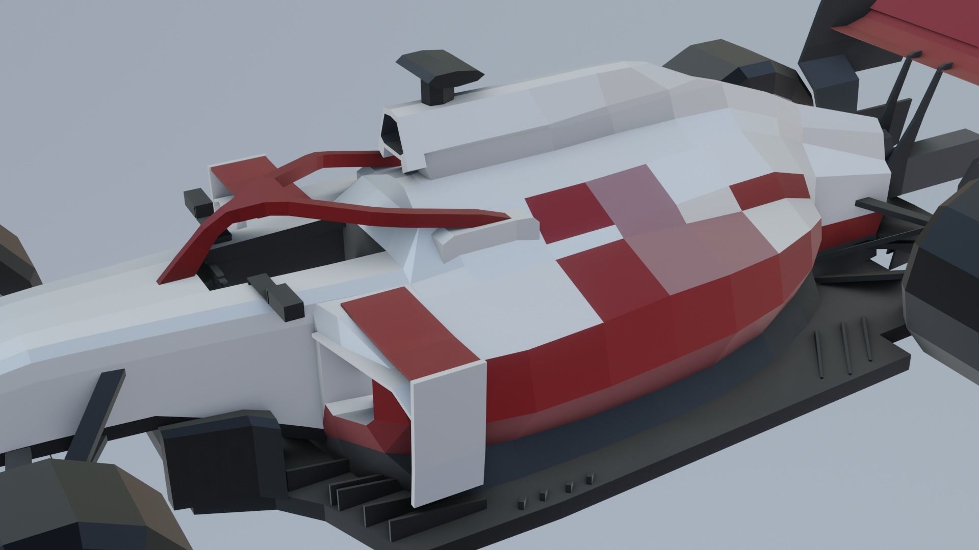 F1 cars 2021 pack Low-poly 3D model_29