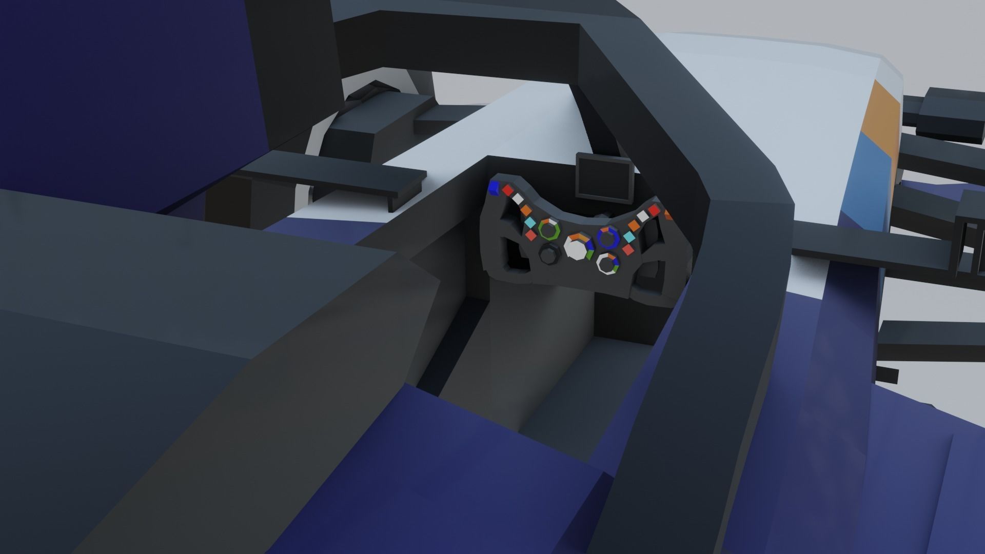 F1 cars 2021 pack Low-poly 3D model_15